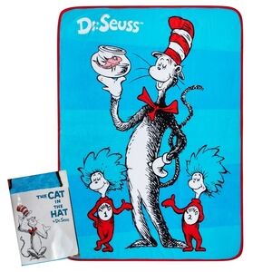 New Dr. Seuss, Super Soft Micro Raschel Throw, 46 in x 60 in, Dr Seuss